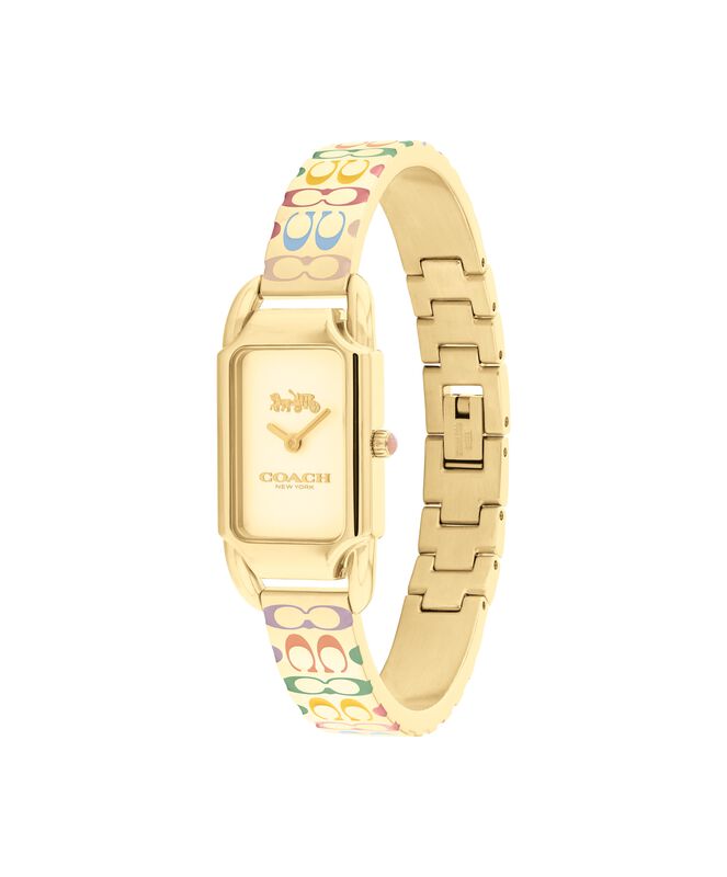 COACH Ladies' Gold Tone Stainless Steel Cadie Watch 14504195 image number null